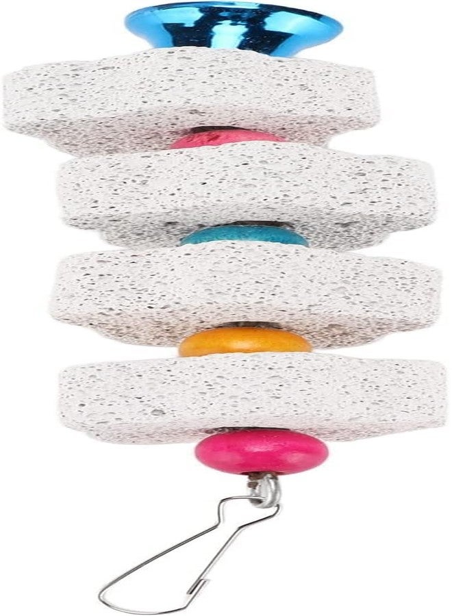 Jizlan 1Pc White Bird Beak Grinding Stone Bird Chewing Toys Beak Grinding Stone for Parrots Hamsters and Other Small Animals Pet Supplies - Image 4